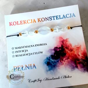 Bransoletka Sznurkowa Pełnia – Kolekcja Konstelacja