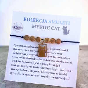 Bransoletka Mystic Cat z prostokątnym detalem