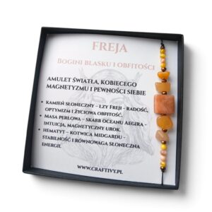 Bransoletka FREJA – Bogini Blasku i Obfitości | Amulet Magnetyzmu