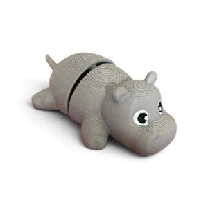 🦛✨ Ruchoma Figurka 3D – Hipopotam / Hipcio (Flexi Hippo)