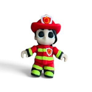 ​👩‍🚒 Urocza Figurka 3D – Dzielny Strażak (Mini Hero)