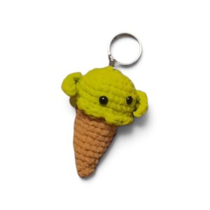 Szydełkowy Brelok Lód Yoda – Pluszowa Słodka Zawieszka