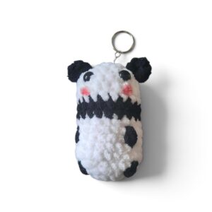 Szydełkowy Brelok Panda – Puszysta Urocza Zawieszka
