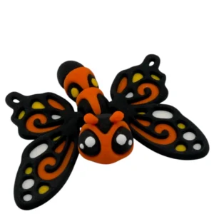 🦋✨ Ruchoma Figurka 3D – Kolorowy Motyl / Ćma (Flexi Butterfly / Moth)
