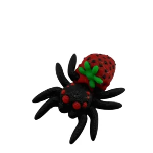 ​🍓🕷️ Figurka 3D – Pająk Truskawkowy (Flexi Strawberry Spider)