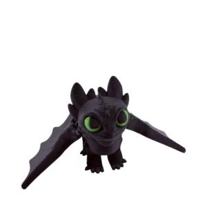 🖤🐉 Ruchoma Figurka 3D – Smok Szczerbatek / Nocna Furia (Flexi Toothless Dragon)